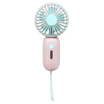 

New Handheld Fan USB Charging Mini Handheld Small Electric Fan Palm Mini Creative Small Fan(Pink)