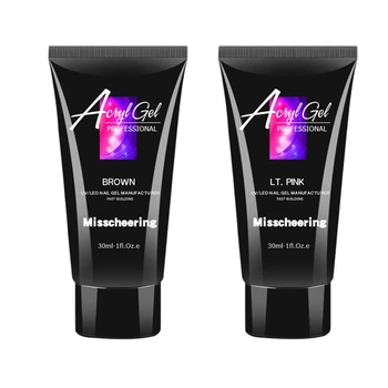 

2Pcs 30Ml Crystal Extend Uv Nail Gel Extension Builder Nail Art Gel Lacquer Jelly Builder Uv Nail Poly Gel - 06 & 09