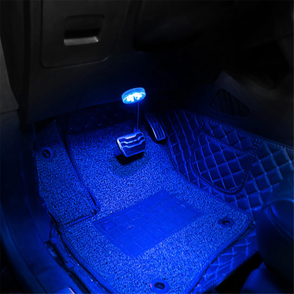 1PCS Car Mini Led Touch Switch Light Auto Wireless Ambient Lamp Portable Night Reading Light Car Roof Bulb Car Interior Light led fog light for car