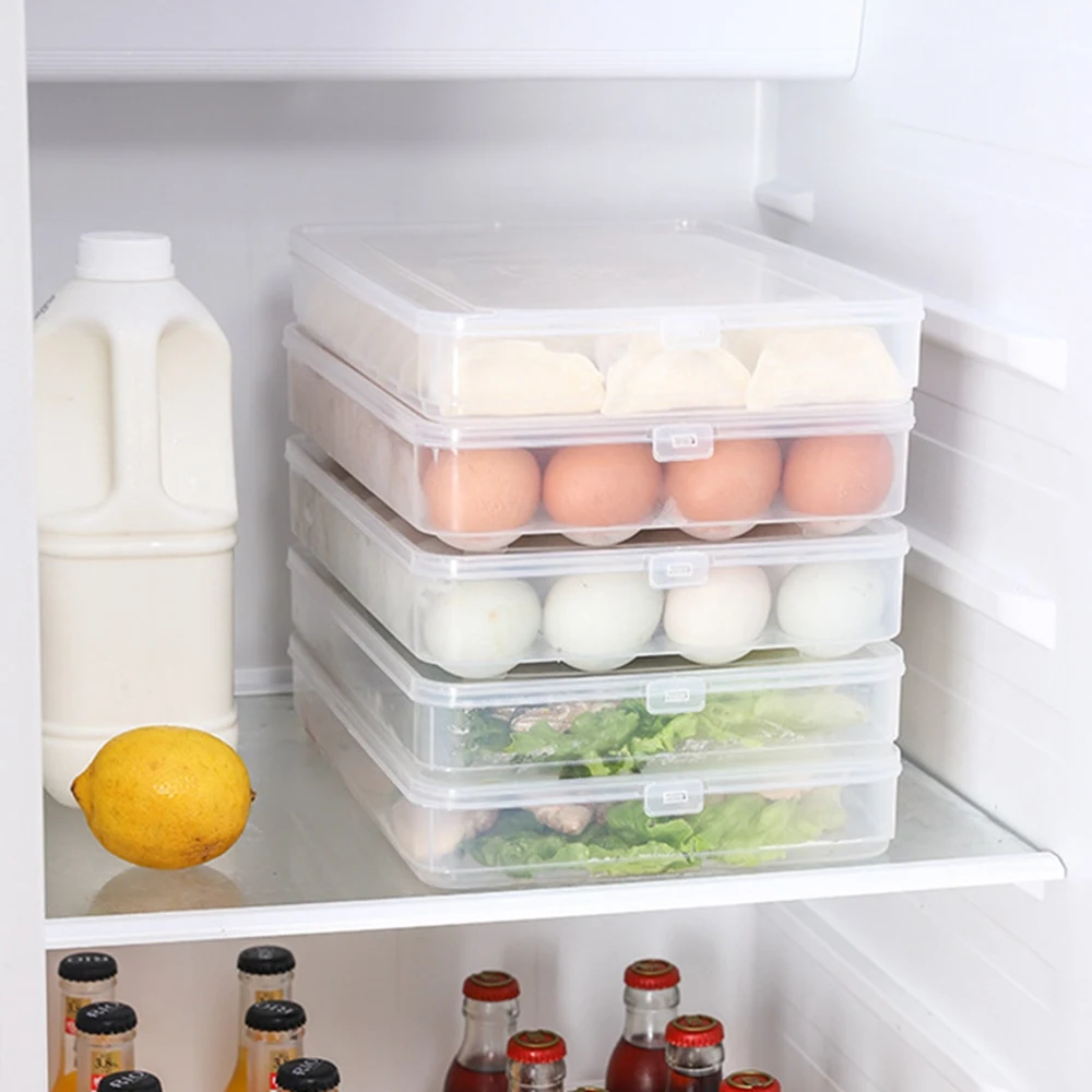 Кухонные контейнеры для хранения яиц в холодильнике, контейнер для пищевых продуктов, разделитель для свежих яиц, пельменты для фруктов, овощей, кухонные контейнеры для хранения