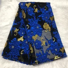 Высокое качество Золотой Французский Тюль Чистая кружевная ткань парча кружево жадность французский Тюль кружевная ткань Золотая Сетка кружевная ткань