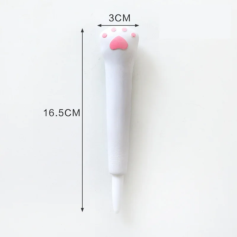 1X Soft Sponge Rabbit Paw Gel Pen Rollerball Pen School Office Supply Student Stationery