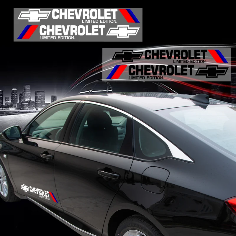 

2pcs New Fashion Car Styling Sticker Car Decoration Body Sticker For Chevrolets cruze captiva lacetti aveo niva trax onix