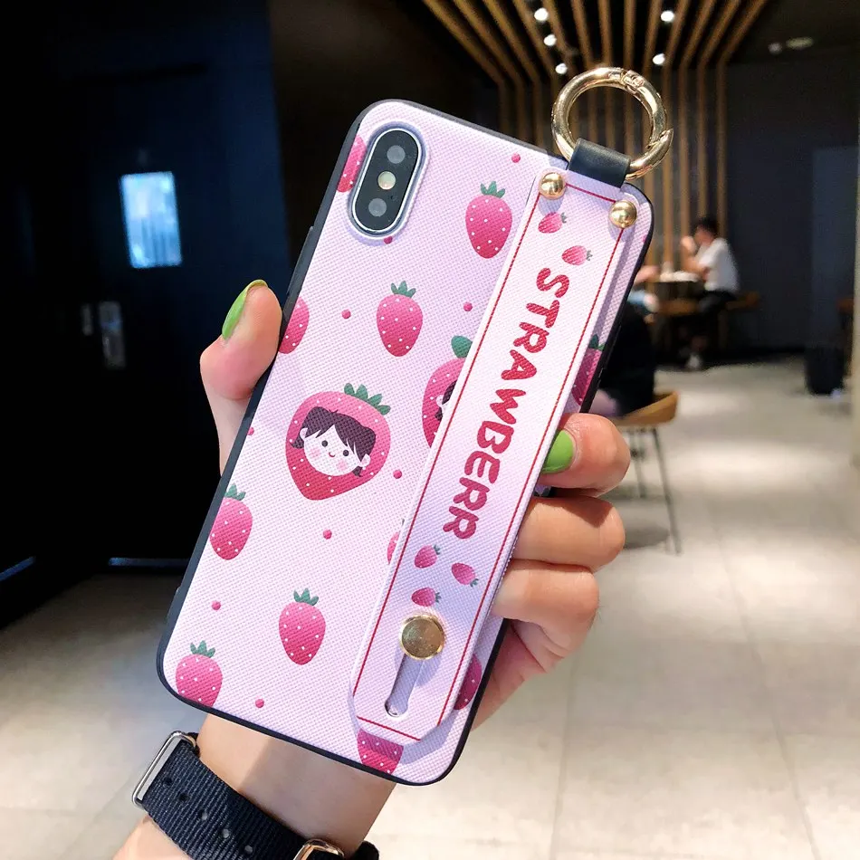 Для huawei P Smart чехол Модный шнурок для цветов Floop Stand Cover для Honor 20i/10i 20 8X 9X V10 V20 Play 10 Lite 9Lite - Цвет: B1