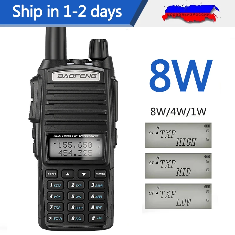 21 Baofeng Uv Plus 8w 10km Long Range Powerful Walkie Talkie Portable Cb Vhf Uhf Ptt Two Way Radio Amador 8 Watts Of Uv Baofeng Uv Vhf Amportable Cb Aliexpress