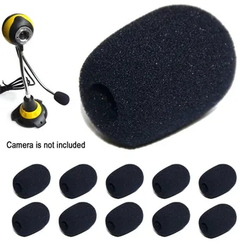 

5pcs 30*20*8 Headset Replacement Foam Microphone Cover Telephone Headset Mic Cover Microphone Windscreen Windshied Headset Foam