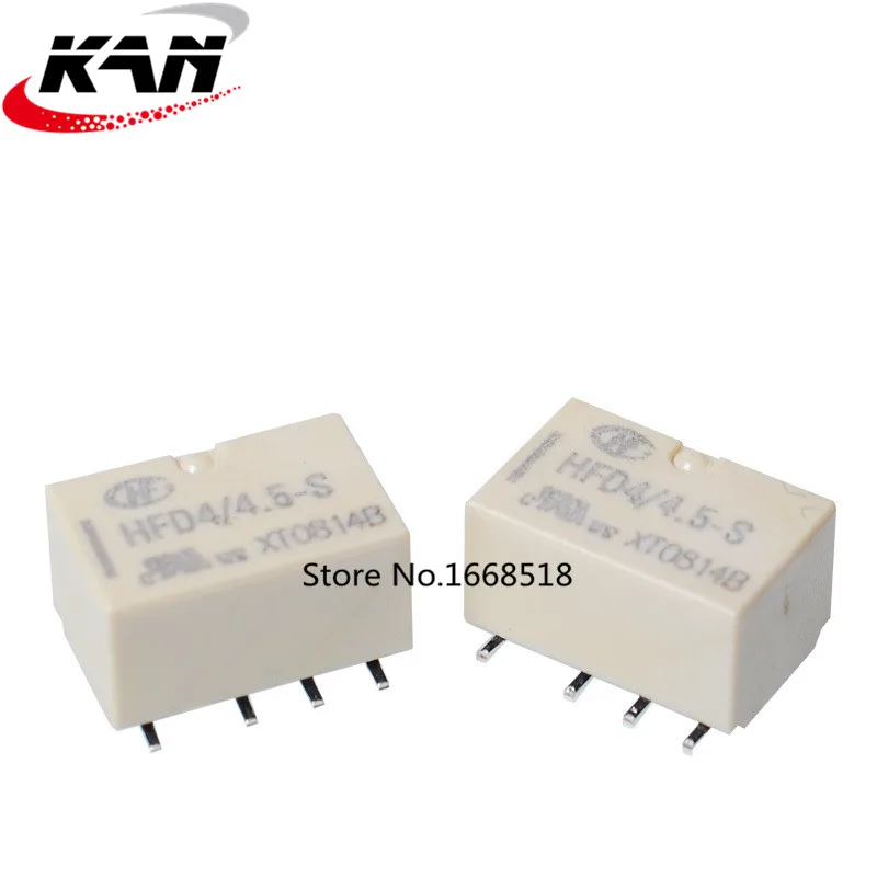

20 шт./лот реле HFD4/3-S HFD4/4,5-S 3V 4,5 V 2A SMD 8PIN два набора преобразования