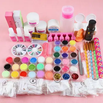 

Acrylic Nail Kit All For Manicure Nail Art Brush Tools Nail Kit Acrylic Liquid Set For Nail Brushes Nail Glitter For Manicure