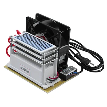 

Ozone O3 Generator Air Water Purifier 3 Layers Moisture Proof with Fan Ozonizer Treatment Ozone Machine-18G/H,EU Plug
