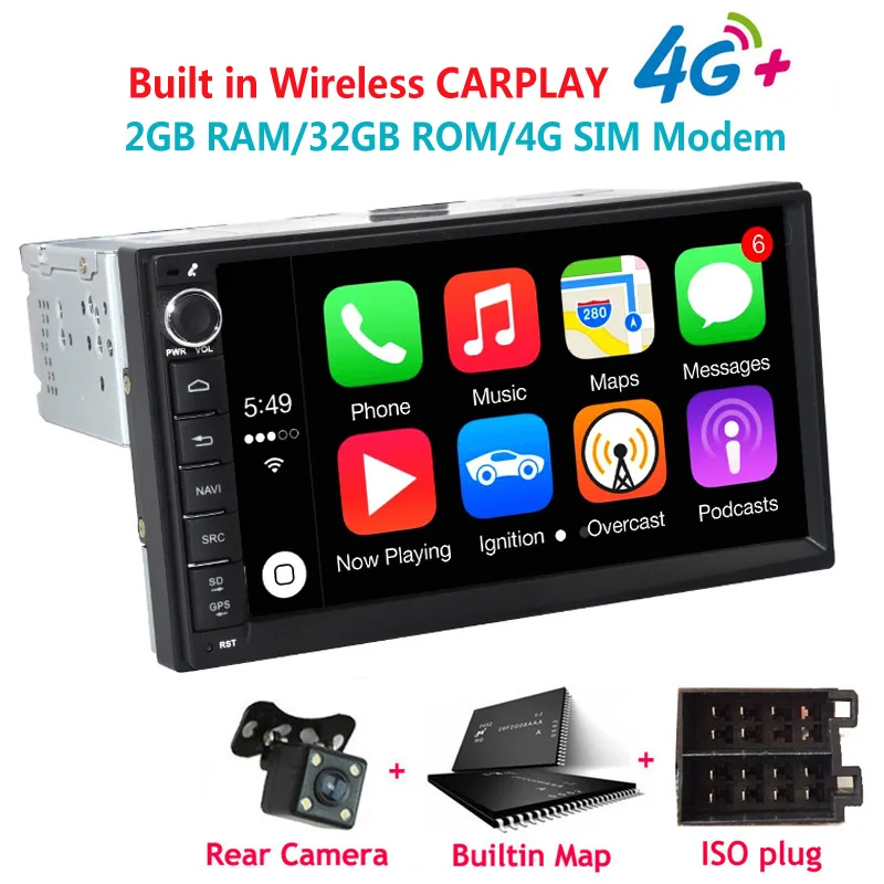 Silverstrong,carplay Android,2din 4g 