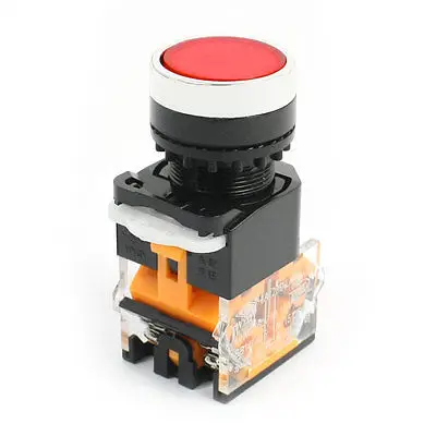 

660V 10A DPST Momentary Red Round Head Emergency Stop Pushbutton Switch