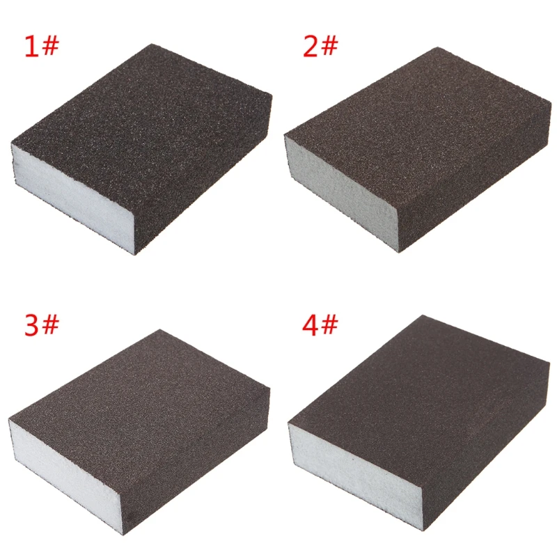 Sanding Block Girt Sponge Polishing Pad Furniture Buffing Sandpaper Tools