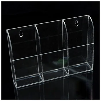 

TV Air Conditioner Remote Control Holder Case Acrylic Wall Mount Storage Box(3 case)