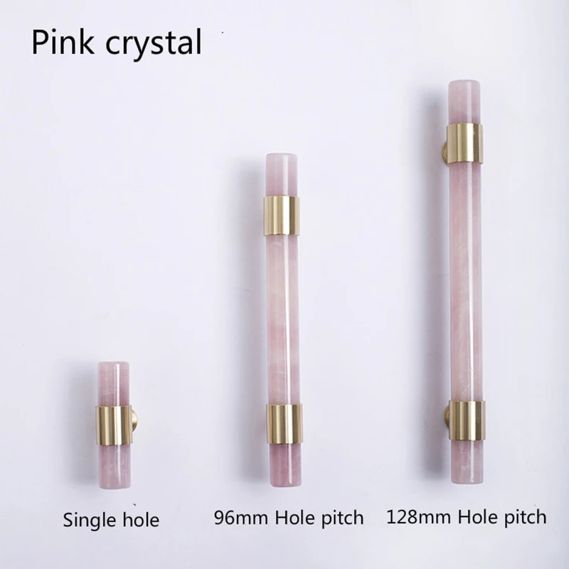 Natural MarbleCrystal T brass Bar Cabinet handle and Knobs  bedroom  Cupboard Door Pulls Furniture Handle Dresser knob Hardware (art.: 3a392eb417a) - 3a392eb417a