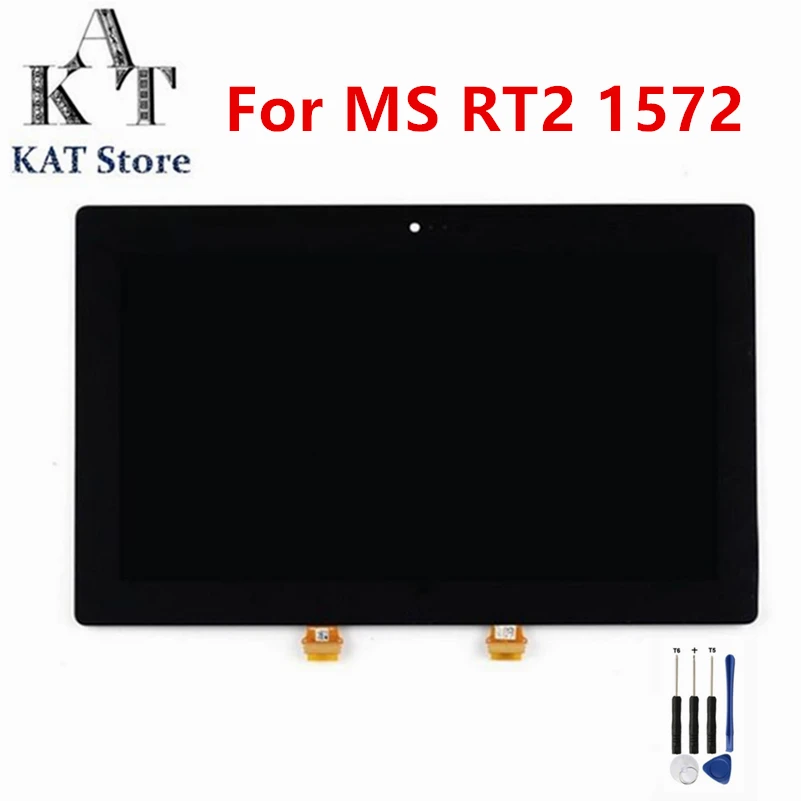 KAT 10," ЖК-дисплей сенсорный экран для MS поверхности RT2 RT 2nd Gen 1572 ЖК-сборка лучшее послепродажное обслуживание