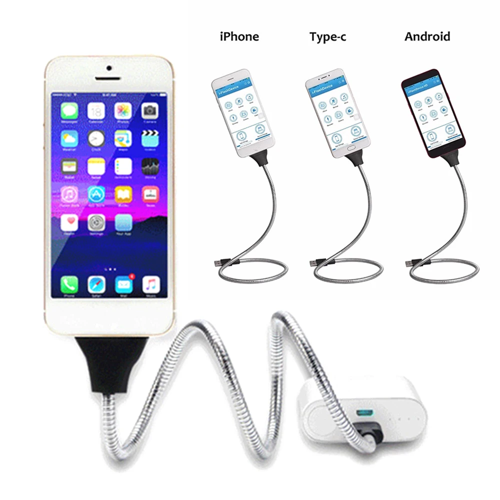 Гибкая подставка usb зарядный кабель для передачи данных телефон зарядное устройство ладонь кронштейн держатель для iPhone Android смартфонов Подставка для зарядки стойки
