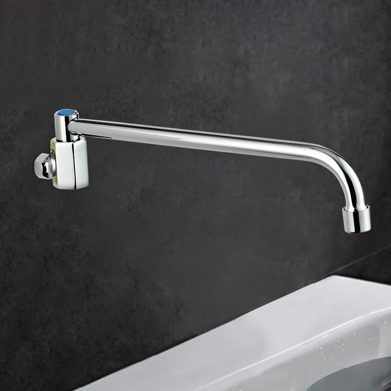 

Kitchen Faucet 180 Degree Rotation Sink Tap Single Cold Water Tap Wall Mounted Swing Tap Pot Filler Kitchen Faucet Swivel Spout