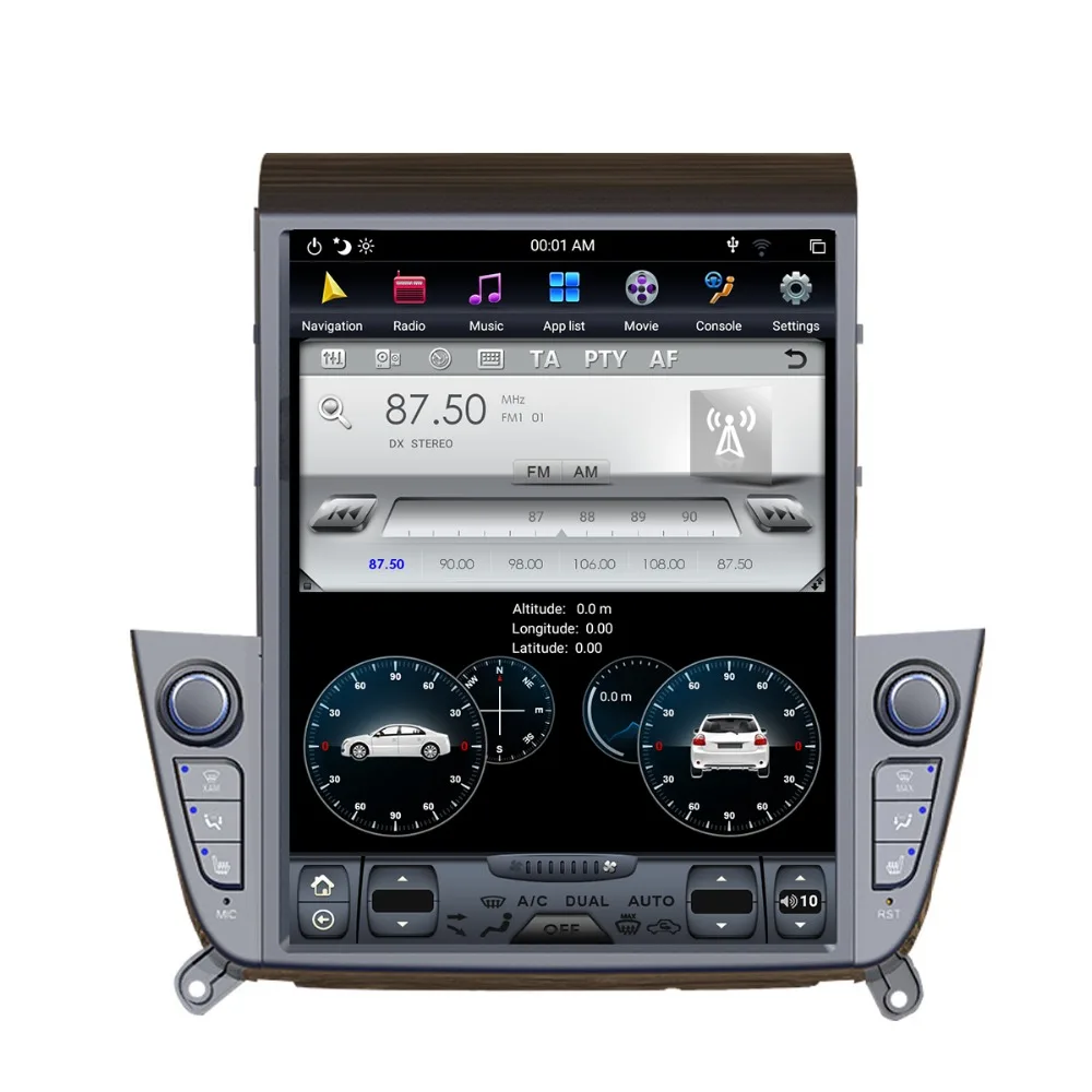 Android 9,0 Tesla вертикальный экран Автомобильный плеер gps навигация для hyundai IX35+ аудио dvd-плеер 1920*1080