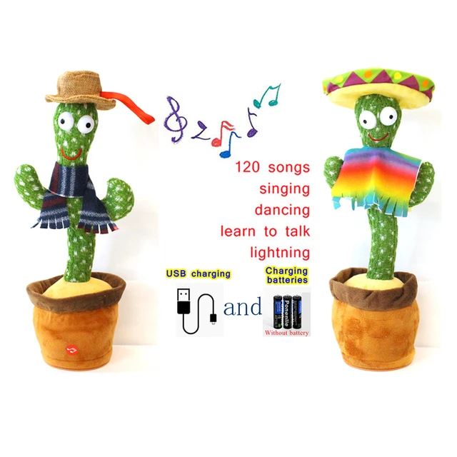 Cactus Toy Dancing Cactus Toy Dancing Cactus Plush Toy Dancing Cactus Electron Plush Toy Dancing Toys For Kids Cacto Dançante 2