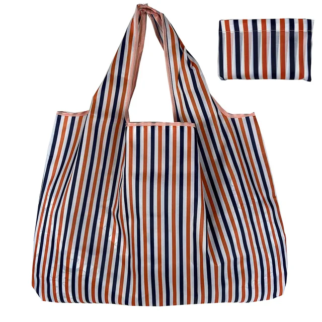 Reusable Shopping Bags Heavy Cloth Bags Sundries Bags Foldable Women's Travel Shoulder Bags Large Handbags Durable Nylon 22029