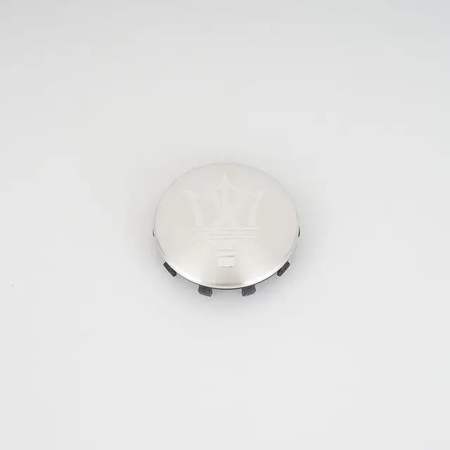 60mm Car Wheel Center Caps for Maserati Granturismo Levante Ghibli Grancabrio Quattroporte GTS GT Q4 Coupe Hub Cover Decoration silver