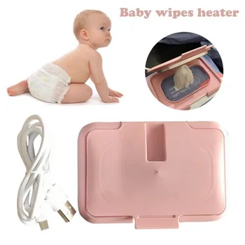 

USB Charging Baby Wipes Box Heater Thermal Warm Wet Towel Dispenser Napkin Heating Box Outdoor Using Cover Mini Tissue Pape