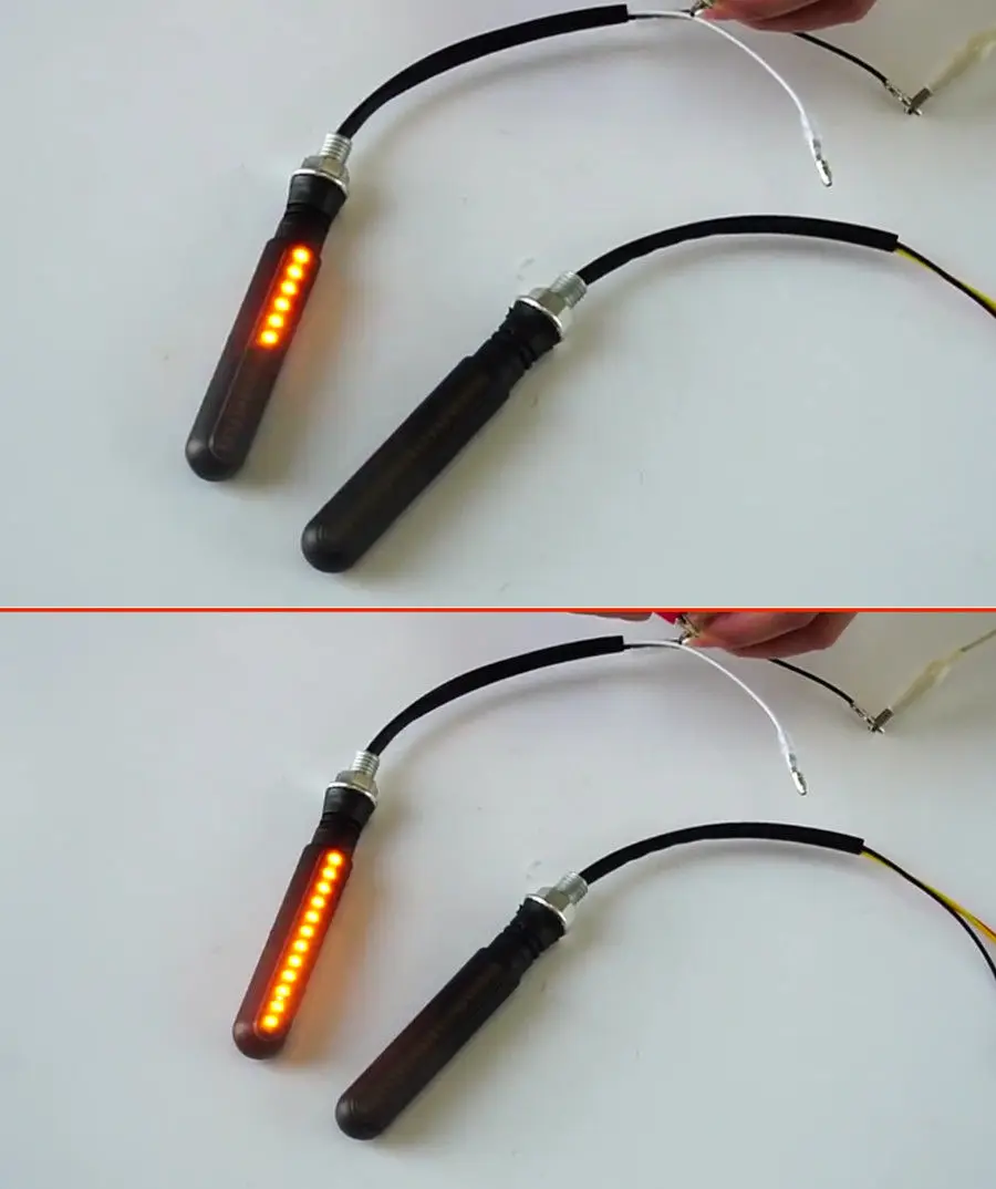 Мотоцикл Скутер Динамический светодиодный индикатор сигнала мигалка + красный