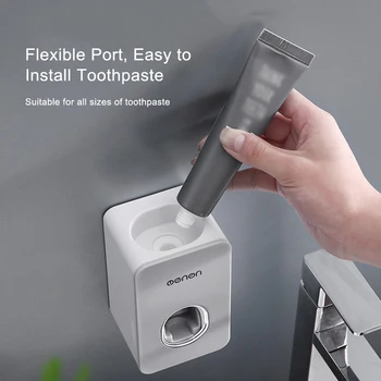 

New Wall-mounted Automatic Toothpaste Dispenser Lazy Auto Squeezing Toothpaste Dispenser Hands Free Toothpaste Squeezer