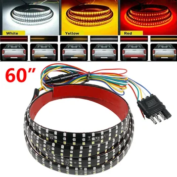 

60" LED Strip Tailgate Light Bar Flowing Turn Signal Running Braking Strip Light For Jeep Pickup SUV Ford F-150 F-250 F-350