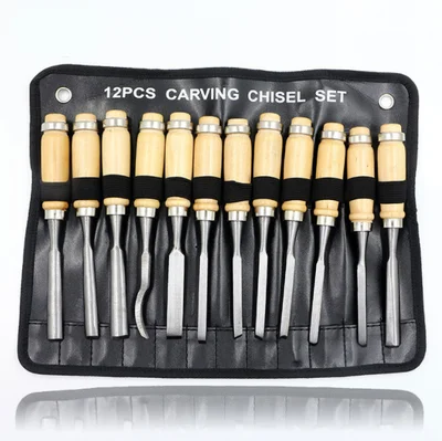 12-piece set Садовый Столярный инструмент 12 шт. подходит для обработки дерева нож для резки, резак для резьбы по дереву набор инструментов для резки - Цвет: 12-piece set