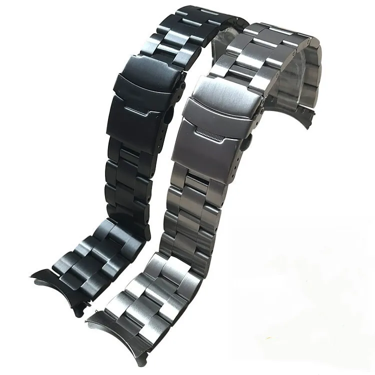 Подходит для точного твердого ремешка из нержавеющей стали Casio с черным матовым