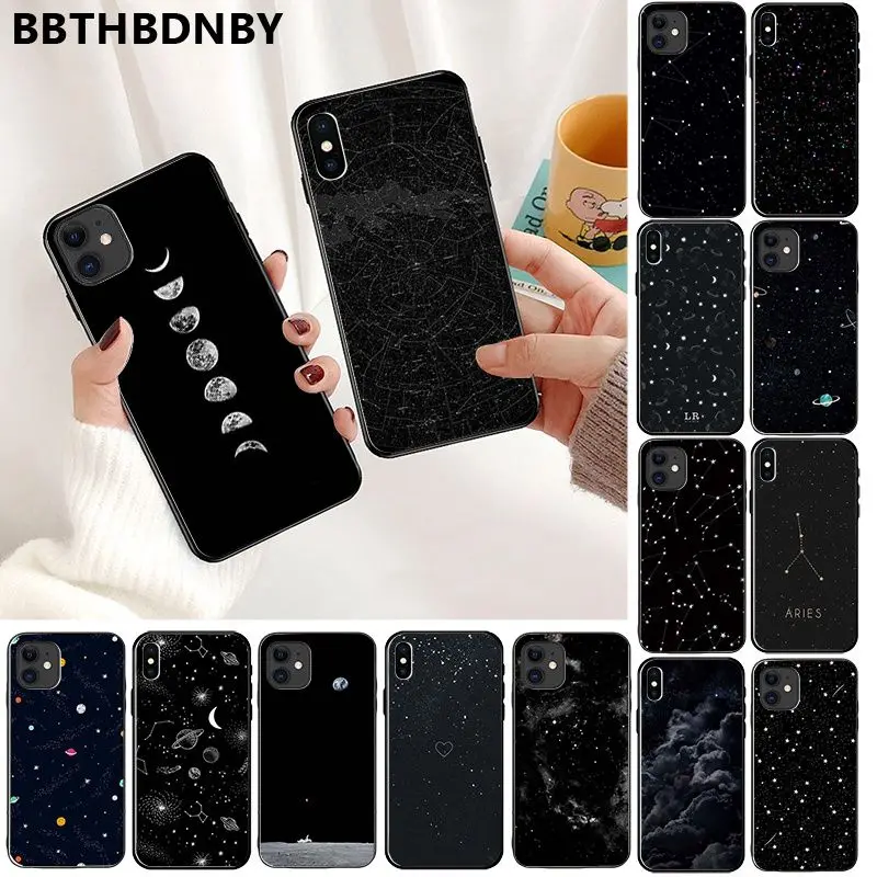 Чехол для телефона Dark Night Sky мягкий силиконовый чехол из ТПУ iPhone 11 pro XS MAX 8 7 6 6S Plus X 5