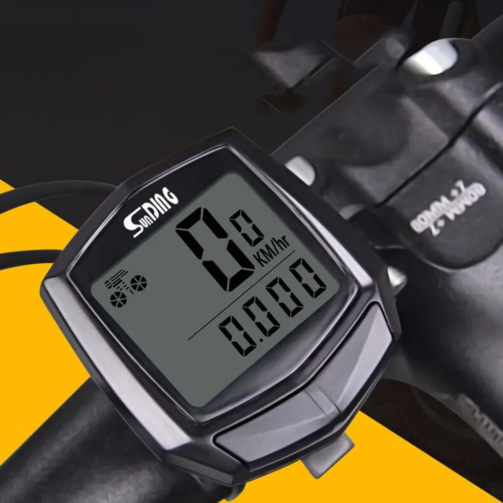 

Bike Waterproof Wired Multifunctional Bicycle LCD Computer Speedometer Cycling multi-function stopwatch##