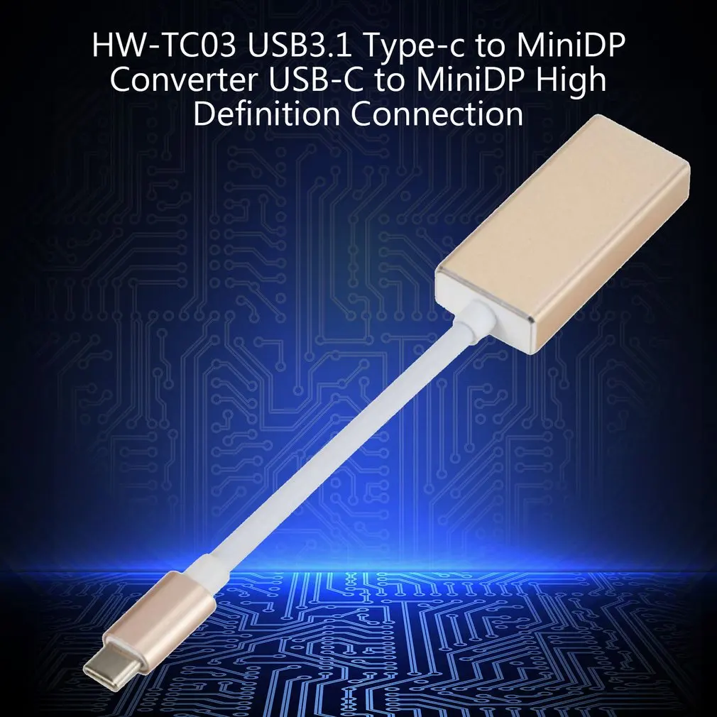 USB 3,1 type C в мини преобразователь дисплейного порта Стандартный DP USB-C адаптер для Macbook Pro mini DP Женский конвертер
