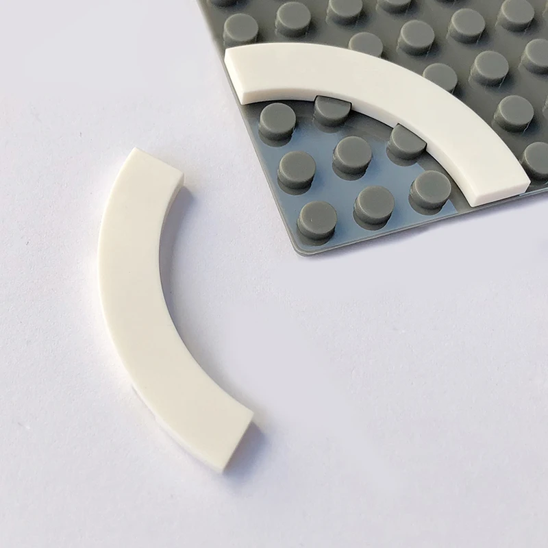 Детали для строительства города плоская плитка с прорезями 4 х4 развивающие