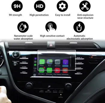 

For Toyota Camry LE SE 2018 7 Inch Navigation Display Tempered Glass Screen Protector Navigation Touch Screen Protector
