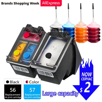 

GraceMate Ink Cartridge replacement For HP 56 57 PSC 1311 1315 1350 1350v 2110 2175v 2179 2210 2410 2510 1110 1209 1210L Printer