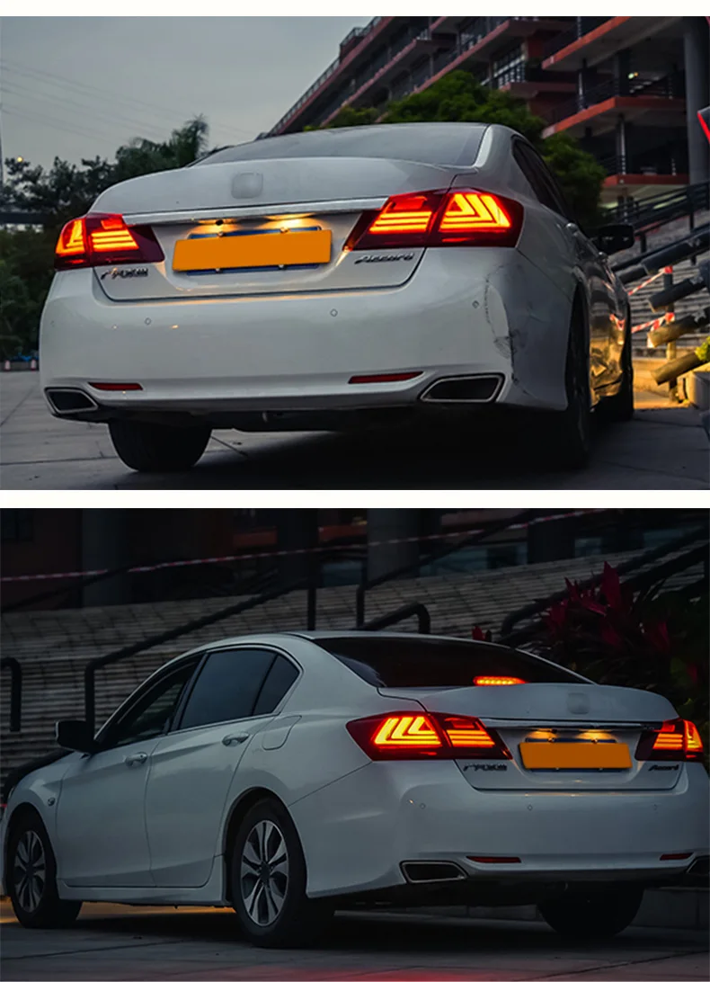 Автомобильные задние фонари для Honda Accord 9th светодиодный задний фонарь в сборе 2013- задний багажник задний фонарь Поворотная лампа заднего хода