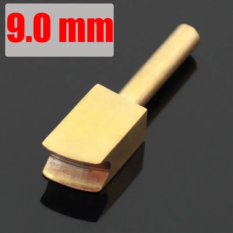 9mm Латунная кожа горячий процесс край Электрический Железный медный край уплотнительная линия край пресс сторона железный каркас DIY ручной работы кожевенное ремесло инструмент - Цвет: 9mm