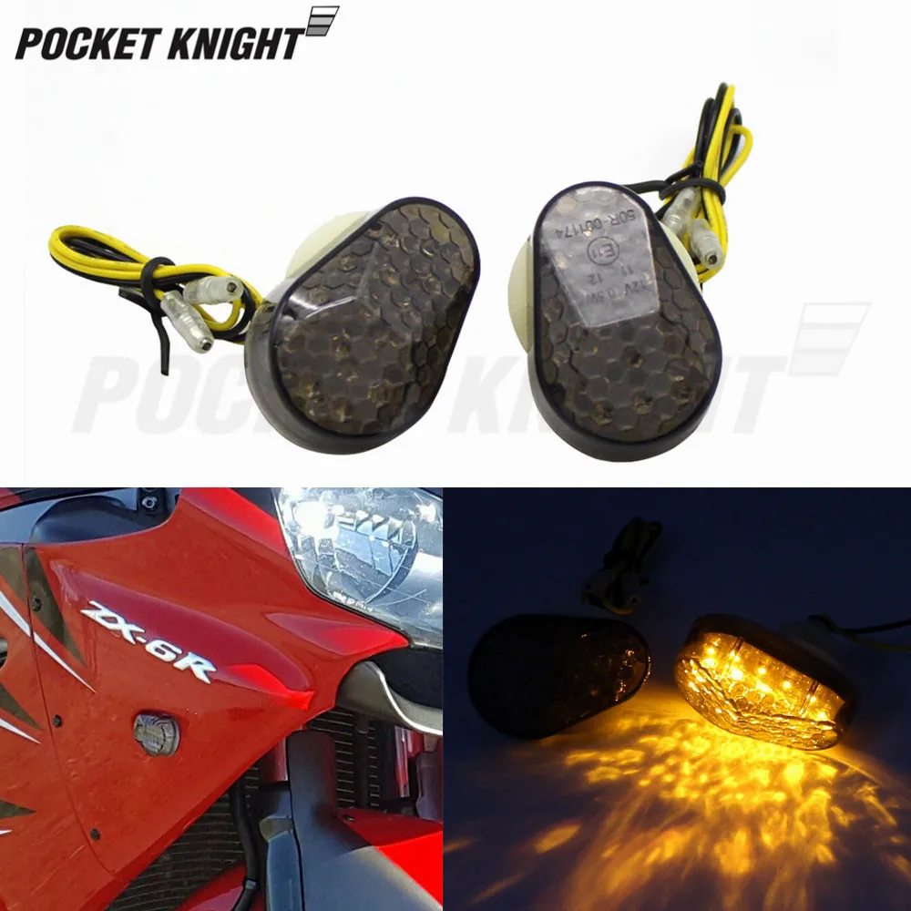Светодиодный индикатор поворота мотоцикла для Kawasaki ZX6R ZX7R ZX9R ZX10R ZX636 ZX12R ZX 6R 7R 9R 10R