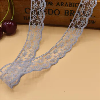

10Yard/Lot New Selling Gray High Quality Lace Ribbon Width 22MM DIY Embroidered Net Lace Trim Fabric For Sewing Decoration Lace