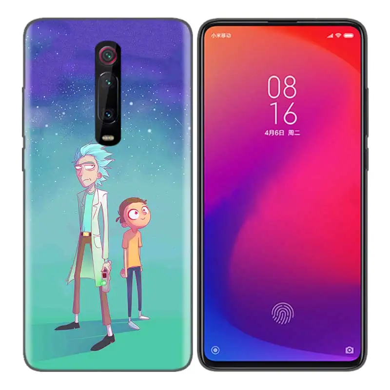 Черный мягкий силиконовый чехол-сумка для Xiaomi mi 9T CC9 Red mi 4 4X5 6 6A 7 7A Note Plus K20 Pro F1 Tampa Fall Rick and morty A