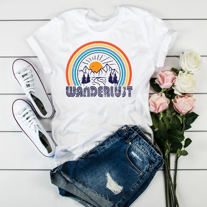 Женская одежда с принтом «Русалка» и «Морской якорь», женская футболка с рисунком, женские футболки Tumblr - Цвет: CZ8185
