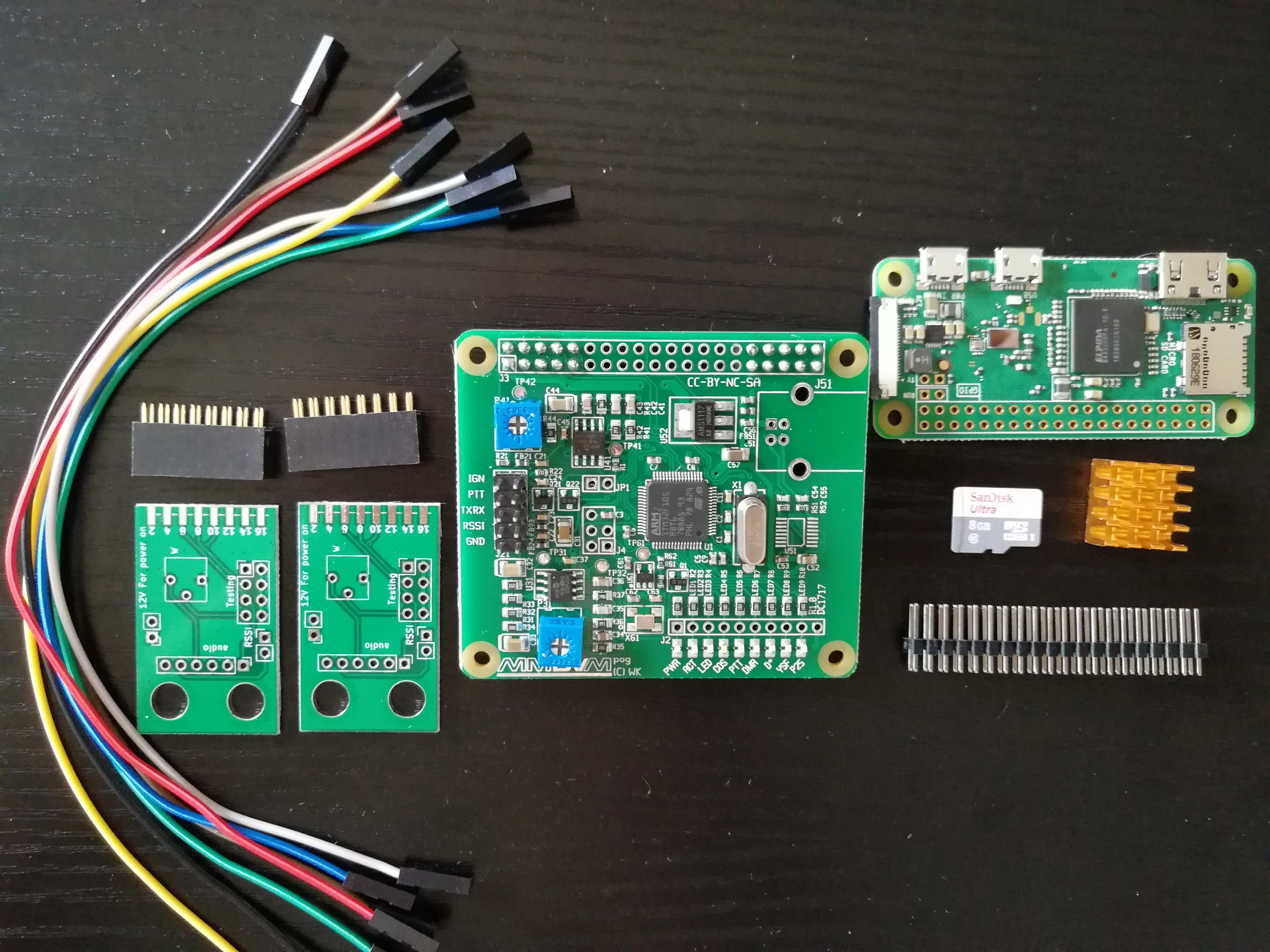 

MMDVM Digital Trunk Board (DMR C4FM Dstar P25,USB) Repeater hotSPOT + RPI ZW