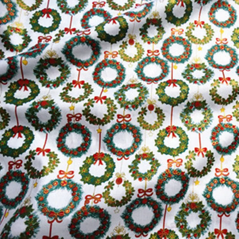 Японский мягкий бриз позолоченный Рождественский цветок снег вишня ткань с