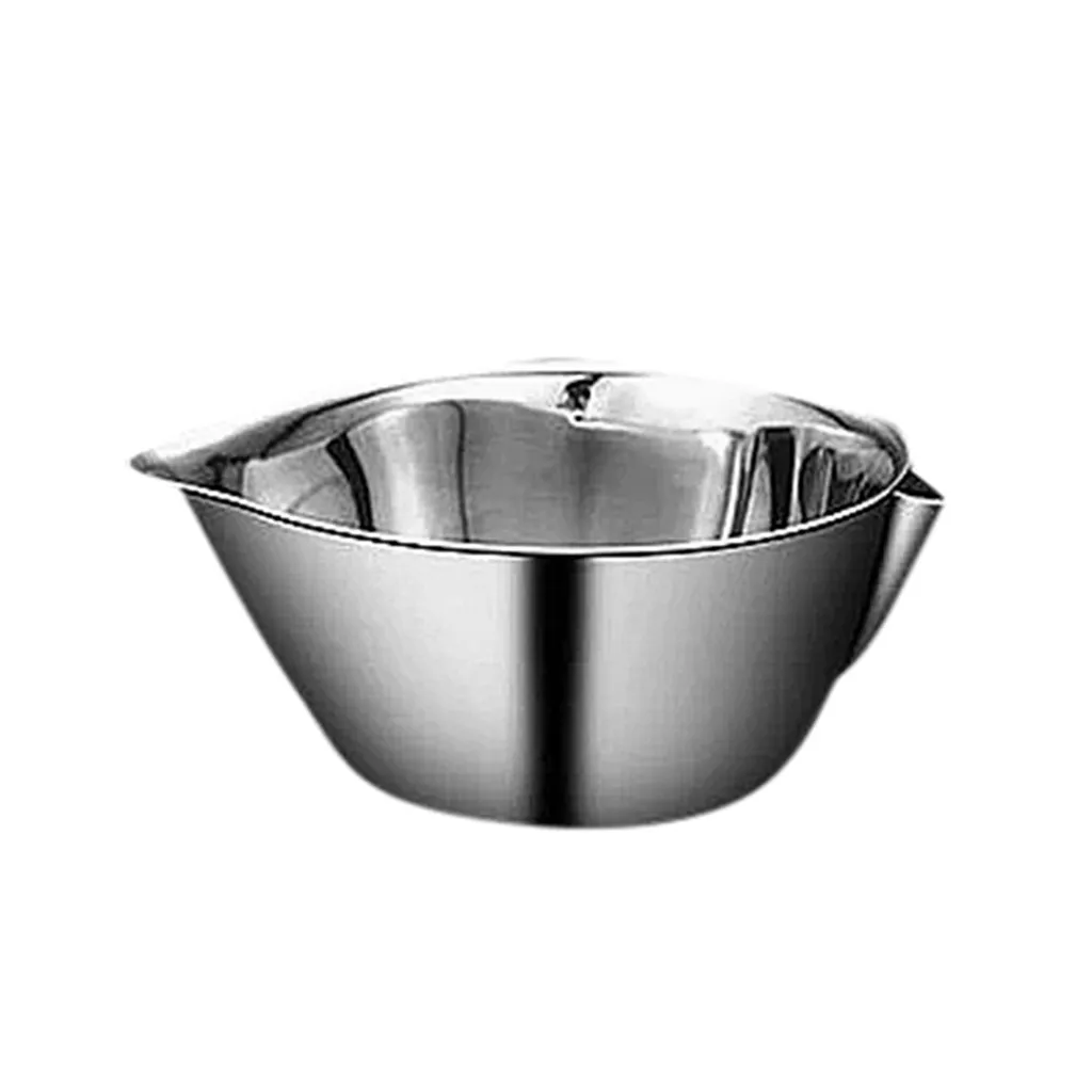 13X5.8CM oil filter pan Stainless Steel Colander Kitchen Oil Filter Oil Separator thick steel bowl for filtering oils tool#1010y20 - Цвет: 13X5.8CM