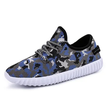

Men Running Shoes Camouflage Flying Woven Shoes Men&Women Breathable Mesh Casual Shoes Couple Shoes Comfortable Walking Sneakers