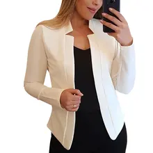

New Women Blazer Thin Long Sleeve Blazer Solid Color Office Lady Suit Coat 2020 Fashion Women Basic Coats Autumn Chaquetas Mujer