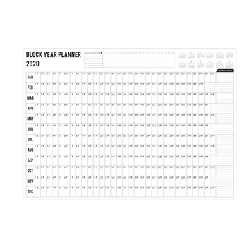 

Memo Organiser Office Supplies Annual Schedule Home Brown Paper Arrangements Yearly Calendar Daily Practical Planner Stationery