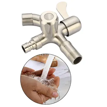 

304 Stainless Steel Wall-mounted Faucet Easy Operation Water Tap for Home Hotel